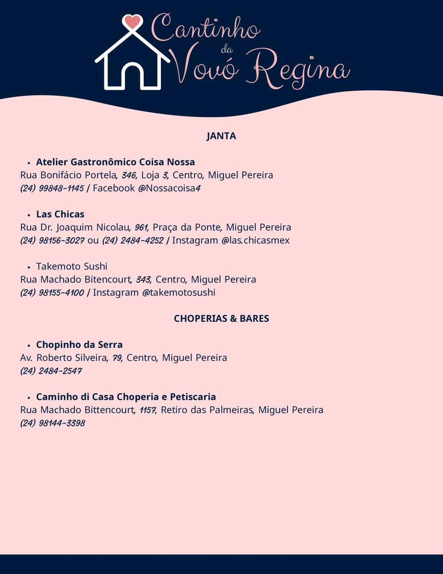 Cantinho Da Vovo Regina Miguel Pereira Exterior photo